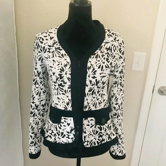 Joseph Ribkoff Black/White Jacket Style 202367 Size 14